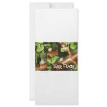 Tree Frog Collage, same frog different poses Customized Rack Card