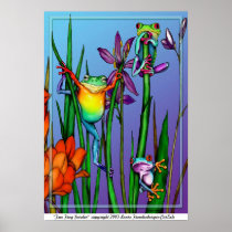 Tree Frog Garden Posters