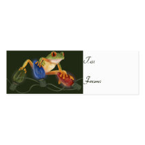 Tree Frog Gift Tag business cards