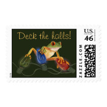 Tree Frog Holiday Stamp