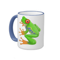 Tree frog Mug by sammysstudio Tree frog Mug