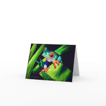 Tree Frog Note Card