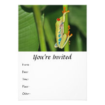 Tree Frog Photo Invite