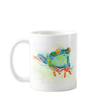 Tree Frog Whimsical Green mugs