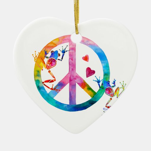 Tree Frogs 4 Peace Ornament