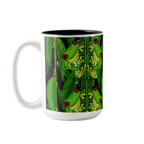 TREE FROGS - BLACK mugs