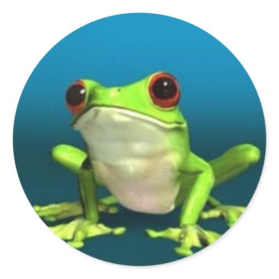 tree frogs sticker by miserablemisty