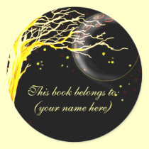 Tree, glowing with fireflies stickers