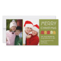 Tree green merry Christmas fun dancing gift boxes photocard