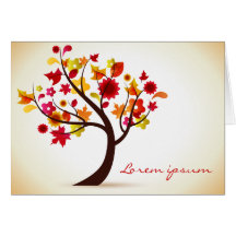 tree greetings card