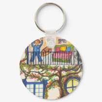 TREE HOUSE keychains by naranjay TREE HOUSE keychains