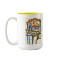 TREE HOUSE mugs by naranjay TREE HOUSE mugs