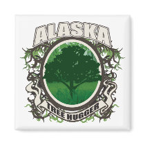 Tree Hugger Alaska magnets by greeneyedgemini Tree Hugger Alaska magnets