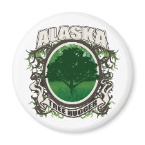 Tree Hugger Alaska magnets by greeneyedgemini Tree Hugger Alaska magnets