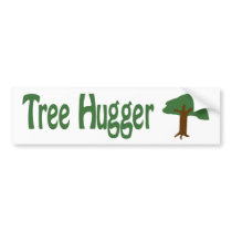 Tree Hugger bumper stickers