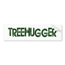 Tree Hugger bumper stickers by worldsfair Tree Hugger bumper stickers