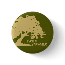 Tree Hugger Button by redphoenixdragon Tree Hugger Button
