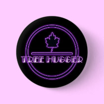 Tree Hugger Button