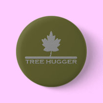Tree Hugger Button