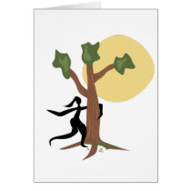 Tree Hugger Greeting Cards