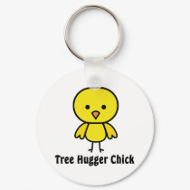 Tree Hugger Chick keychains