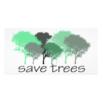 Tree Hugger! Cute Trees design! Ecology and trees photo cards
