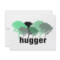 Tree Hugger! Cute Trees design! invitations