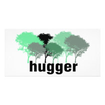 Tree Hugger! Cute Trees design! photo cards