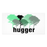 Tree Hugger! Cute Trees design! Photo Card Template