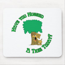 Tree Hugger Dog mousepads