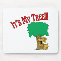 Tree Hugger Dog mousepads