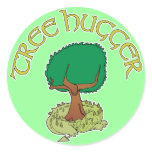 Tree Hugger Dragon Sticker