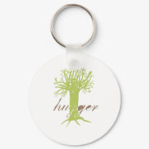 Tree Hugger green keychains