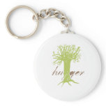 Tree Hugger green Key Chain