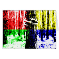 Tree Hugger Greeting Cards