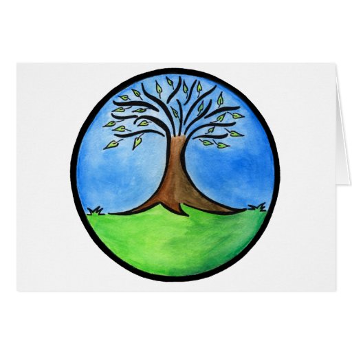 Tree Hugger Greeting Cards