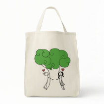 Tree Hugger Grocery Tote bags by katetapley Tree Hugger Grocery Tote bags