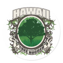 Tree Hugger Hawaii stickers