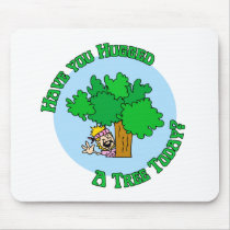 Tree Hugger Hippie mousepads
