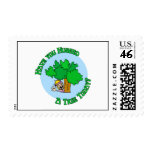 Tree Hugger Hippie Stamp
