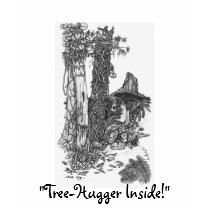 "TREE-HUGGER INSIDE!" T-shirt by RavenSpiritPrints "TREE-HUGGER INSIDE!" T-shirt