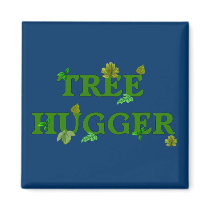 Tree Hugger Refrigerator Magnet