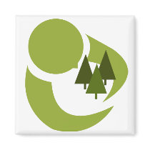 Tree Hugger Fridge Magnet
