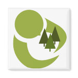 Tree Hugger Fridge Magnet