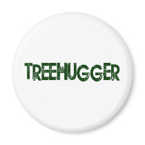 Tree Hugger Refrigerator Magnet