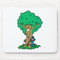 Tree Hugger mousepads by shopaholicchick Tree Hugger mousepads