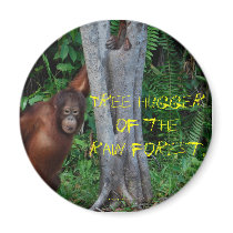 Tree Hugger of the Rain Forest magnets