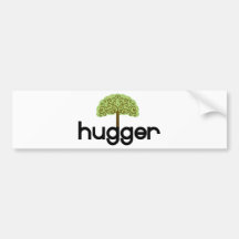 Tree hugger original design! bumper stickers