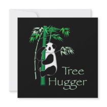 Tree Hugger Panda invitations by livingzen Tree Hugger Panda invitations