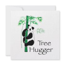 Tree Hugger Panda Personalized Invites